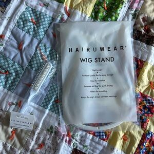 HAIRUWEAR Wig Stand- brand NEW- never opened- never used and styling brush